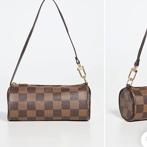 Louis Vuitton Papillon pochette; Damier